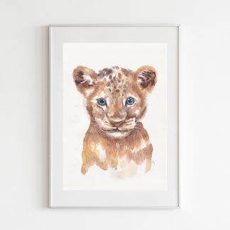 león retrato animal kids niños decoración