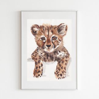 guepardo retrato animal kids niños decoración