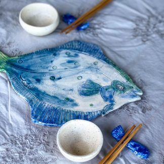 ceramica sushi platos pez handmade