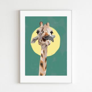 jirafa retrato animal kids niños decoración